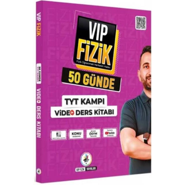 VİP Fizik 50 Günde TYT Kampı Video Ders Kitabı | VIP Fizik Yayınları (İnce Kapak)