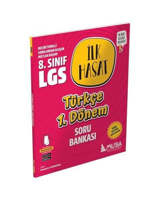 8.Sınıf LGS 1.Dönem Türkçe İlk Hasat 10 Deneme | Muba Yayınları (İnce Kapak)
