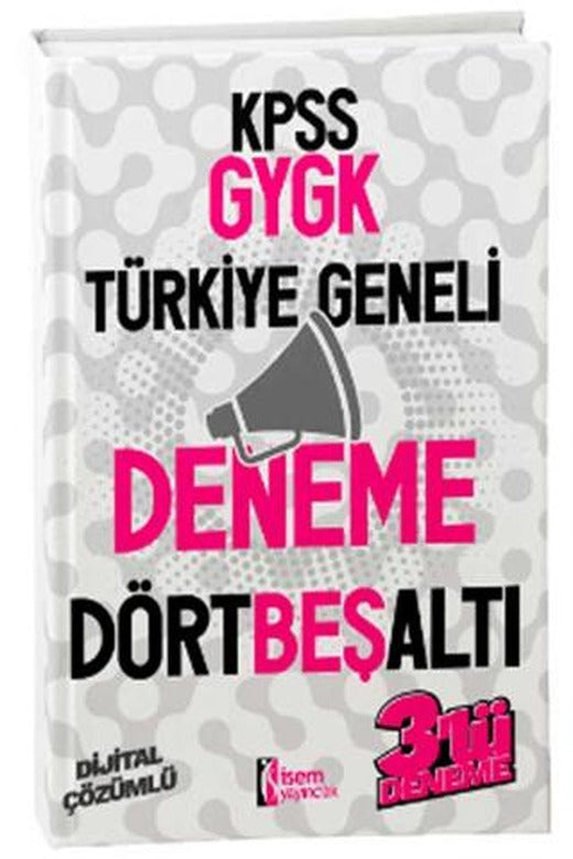 2024 İsem KPSS GYGK Türkiye Geneli Deneme 4-5-6 | İSEM Yayıncılık (Ciltsiz)