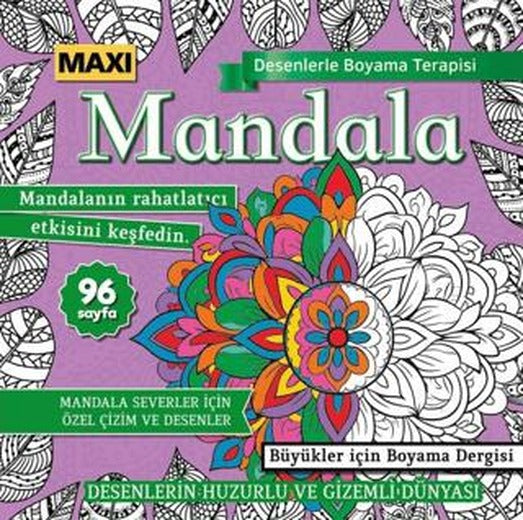Maxi Mandala Desenlerle Boyama Terapisi 15 | Maxi Yayıncılık (Ciltsiz)