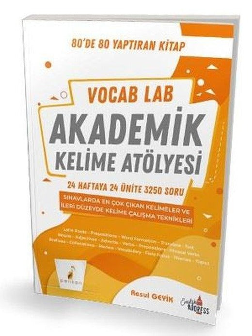 Vocab Lab Akademik Kelime Atölyesi | Pelikan Yayınları (İnce Kapak)