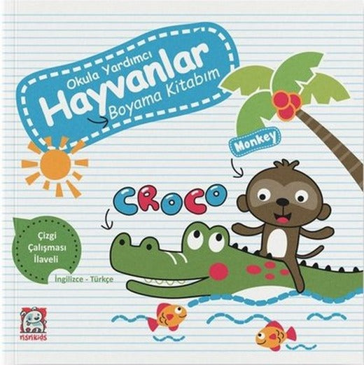 Okula Yardımcı Hayvanlar Boyama Kitabım | NSN Kids (İnce Kapak)