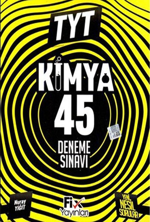 TYT Kimya 45 Deneme | Fix Yayınları (İnce Kapak)