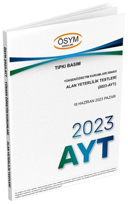 2023 YKS AYT Çıkmış Sorular Tıpkı Basım | Dizgi Kitap (Ciltsiz)