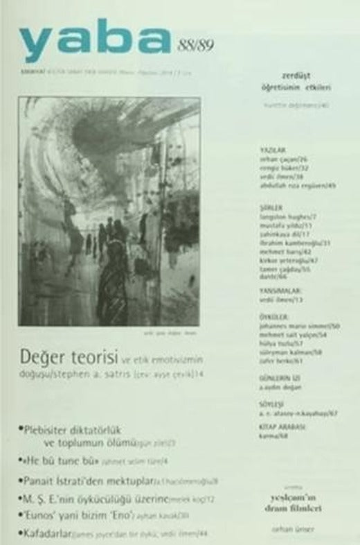 Yaba Edebiyat Dergisi Sayı: 88/89 | Yaba Dergisi Yayınları (Ciltsiz)