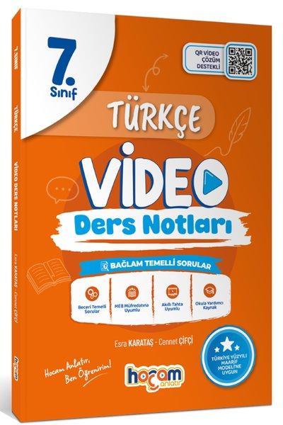 7.Sınıf Türkçe Video Ders Notları | Hocam Anlatır Yayınları (İnce Kapak) - Resim 1