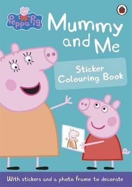 Peppa Pig: Mummy and Me Sticker Colouring Book | Ladybirds (İnce Kapak) - Resim 1