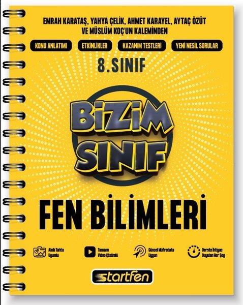 8. Sınıf Bizim Sınıf Fen Bilimleri Defteri | Startfen Yayınları (İnce Kapak) - Resim 1