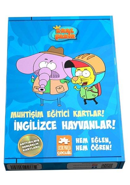 Kral Şakir-İngilizce Hayvanlar!-Muhtişim Eğitici Kartlar! | Eksik Parça Yayınları (İnce Kapak) - Resim 1