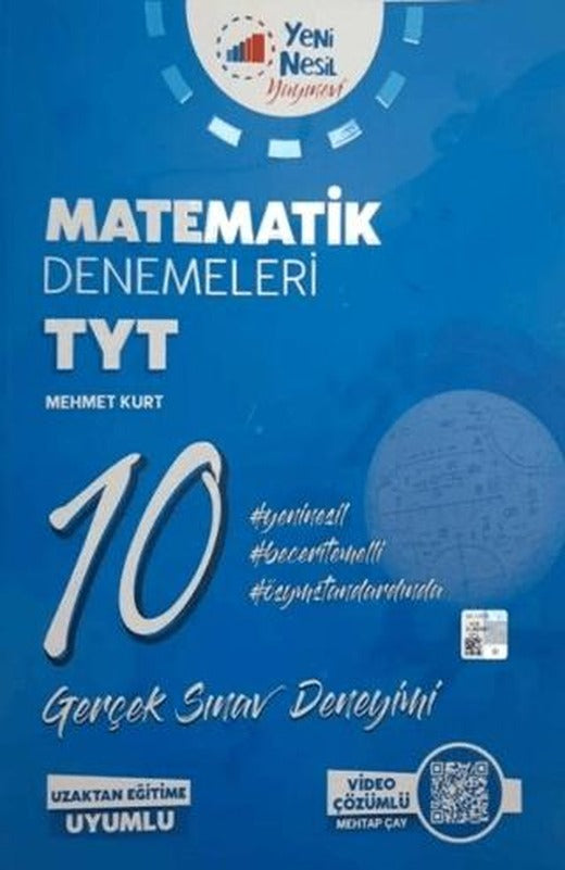 Yeni Nesil YKS TYT Matematik 10 Deneme Sınavı | Yeni Nesil Yayınevi (Ciltsiz)