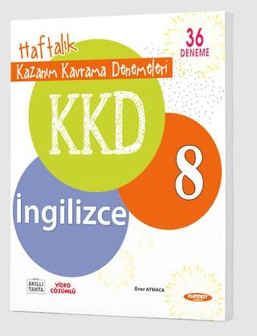 KKD 8. Sınıf İngilizce Haftalık Kazanım Kavrama Denemeleri | Kurmay Yayınları (Ciltsiz)