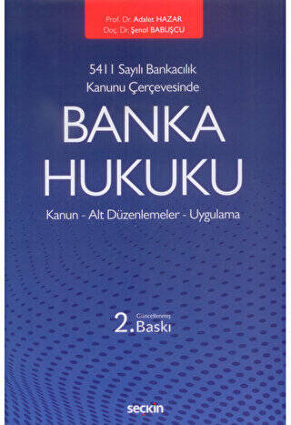 Banka Hukuku - Adalet Hazar kitap kapağı