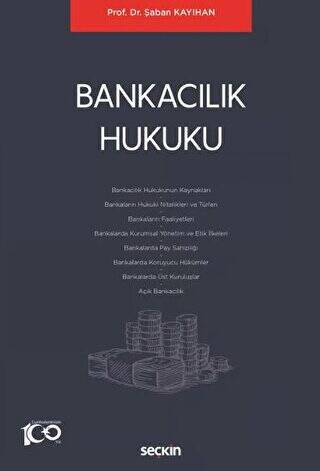 Bankacılık Hukuku - Şaban Kayıhan kitap kapağı