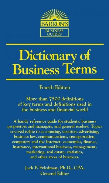 Barron'S Dıctıonary Of Busıness Terms - Barrons kitap kapağı