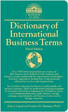 Barron'S Dıctıonary Of Internatıonal Busıness Terms - Barrons kitap kapağı
