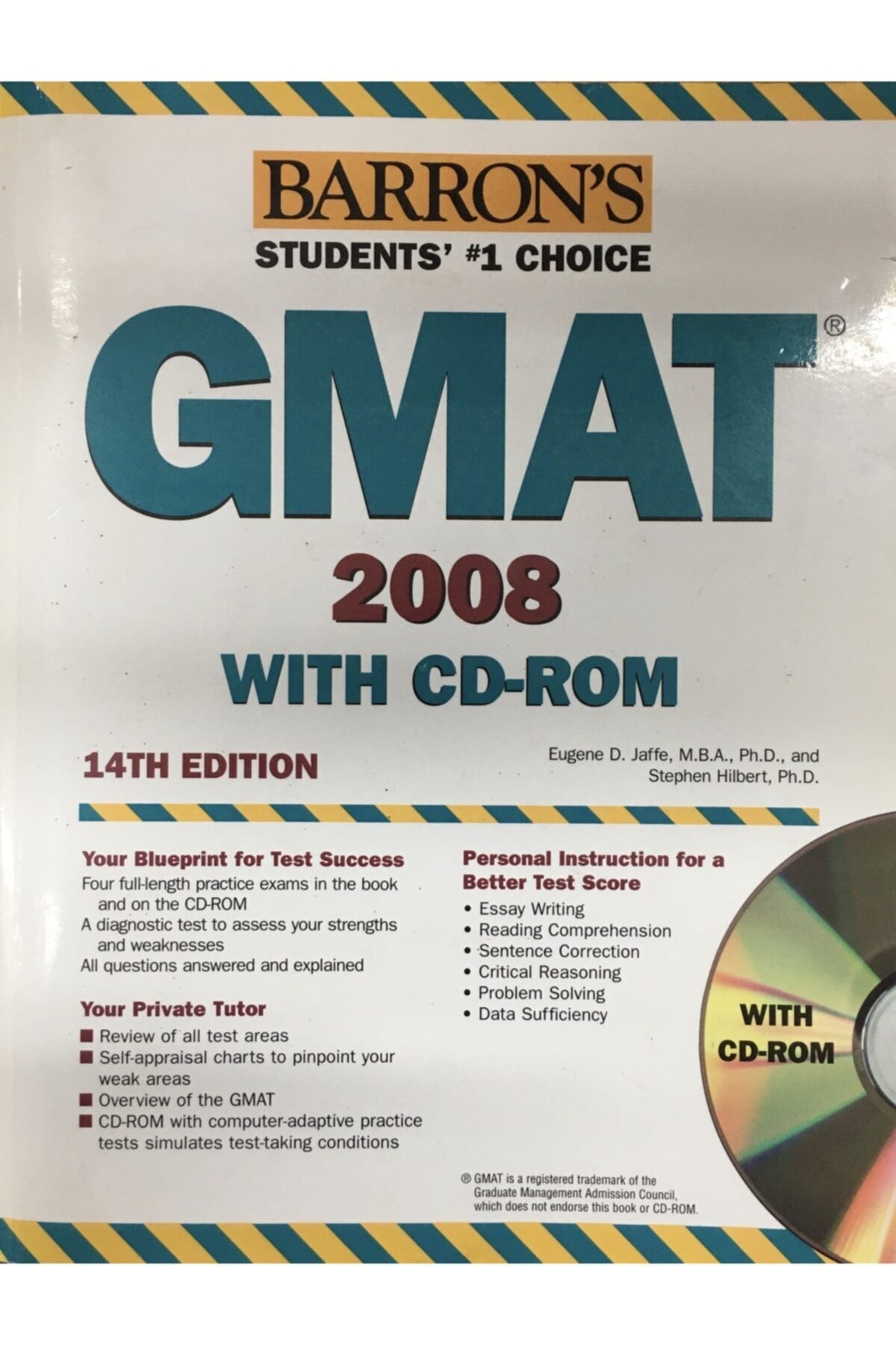 Barron'S Students' 1 Choıce Gmat 2008 Wıth Cd-Rom - Barrons kitap kapağı