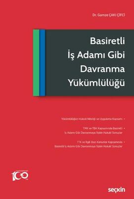 Basiretli İş Adamı Gibi Davranma Yükümlülüğü - Gamze Çakı Çifci kitap kapağı