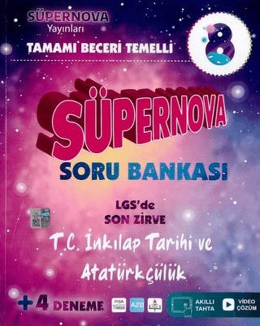 8. Sınıf T.C. İnkılap Tarihi ve Atatürkçülük Süpernova Soru Bankası | Süpernova Yayınları (Ciltsiz)