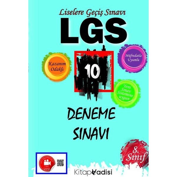 8. Sınıf LGS 10 Deneme Sınavı | Kitap Vadisi Yayınları (Ciltsiz)