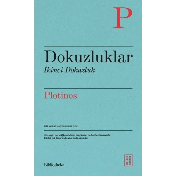 Dokuzluklar İkinci Dokuzluk - Bibliotheka | Ketebe (İnce Kapak)