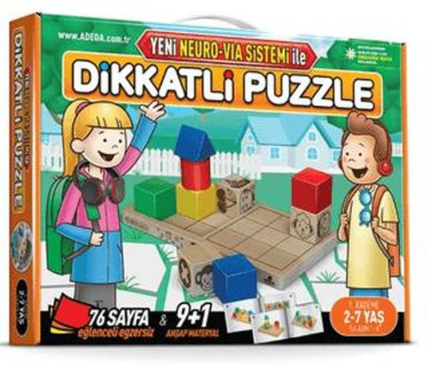 Dikkatli Puzzle 1. Kademe 2 - 7 Yaş - Yeni Neuro Via Sistemi İle