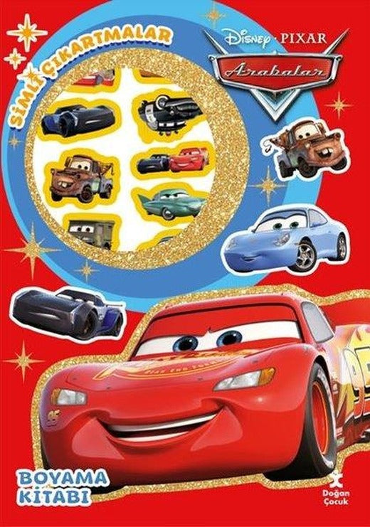 Disney Pixar Arabalar - Star Simli Çıkartmalı Boyama Kitabı | Doğan Çocuk (İnce Kapak)