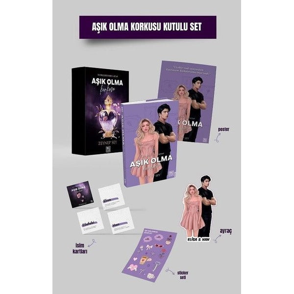 Aşık Olma Korkusu Kutulu Set | Athica Yayınları (İnce Kapak)