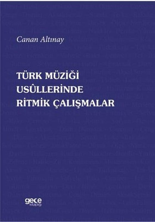 Türk Müziği Usullerinde Ritmik Çalışmalar | Gece Kitaplığı (İnce Kapak)