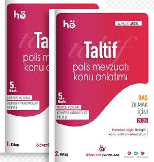 Taltif Polis Mevzuatı Konu Anlatımı (2 Kitap)
