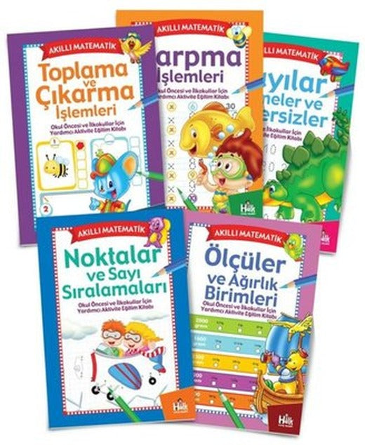 Akıllı Matematik Seti - 5 Kitap Takım | Halk Kitabevi