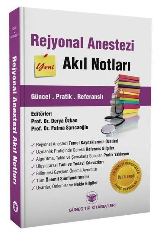 Rejyonal Anestezi Akıl Notları Güncel Pratik Referanslı | Güneş Tıp Kitabevleri (İnce Kapak)