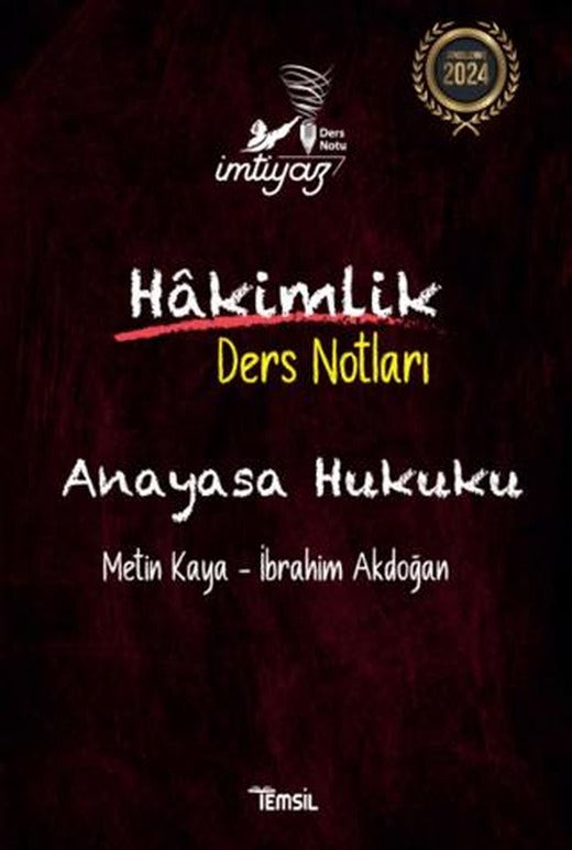 İmtiyaz Anayasa Hukuku Hakimlik Ders Notları | Temsil Kitap (Ciltsiz)