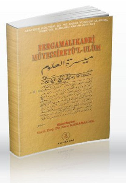 Bergamalı Kadri Müyessiretü'l-Ulum - Esra Karabacak kitap kapağı