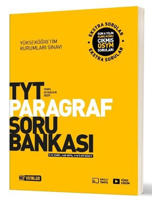 TYT Paragraf Soru Bankası | Hız Yayınları (İnce Kapak)