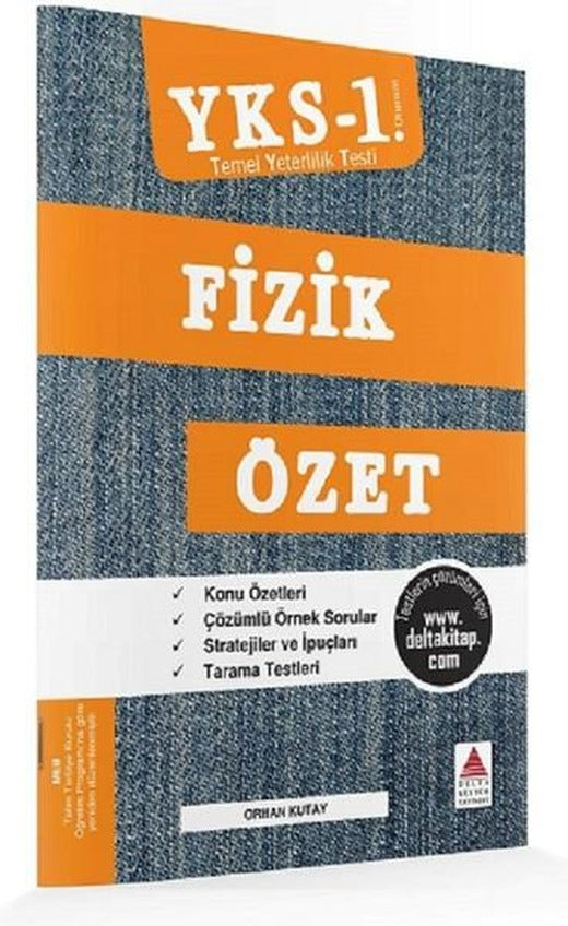 YKS 1.Oturum Fizik Özet TYT | Delta Kültür-Eğitim (İnce Kapak)