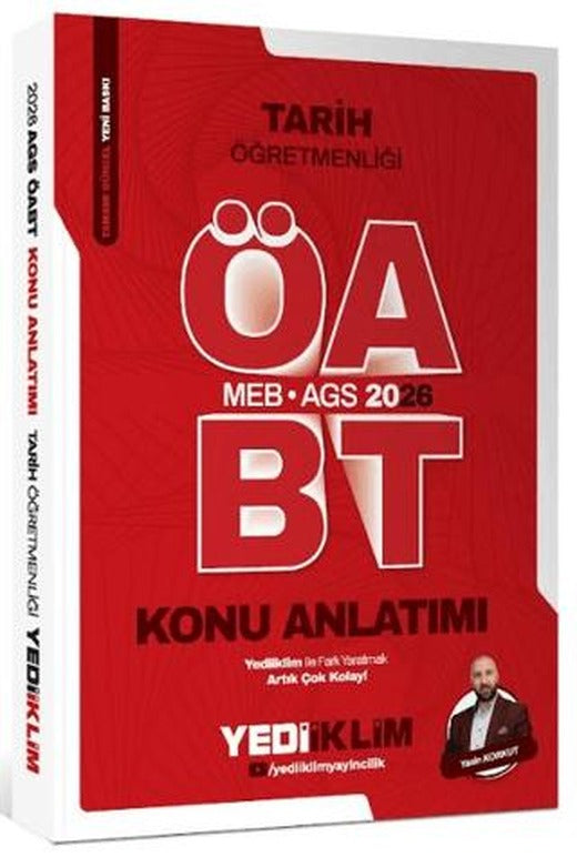 2026 MEB-AGS ÖABT Tarih Öğretmenliği Konu Anlatımı | Yediiklim Yayınları (Ciltsiz)