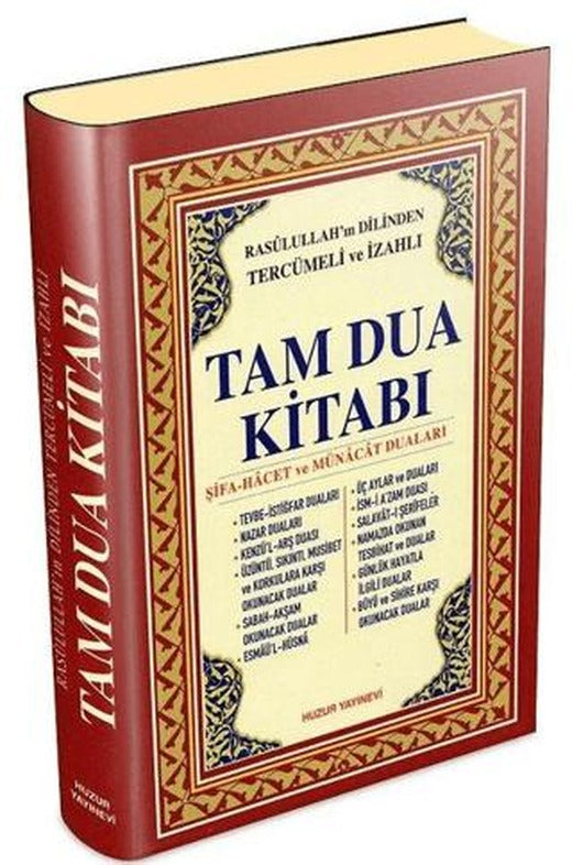 Rasulullah’ın Dilinden Tercümeli ve İzahlı Tam Dua Kitabı (Şamua) CİLTLİ