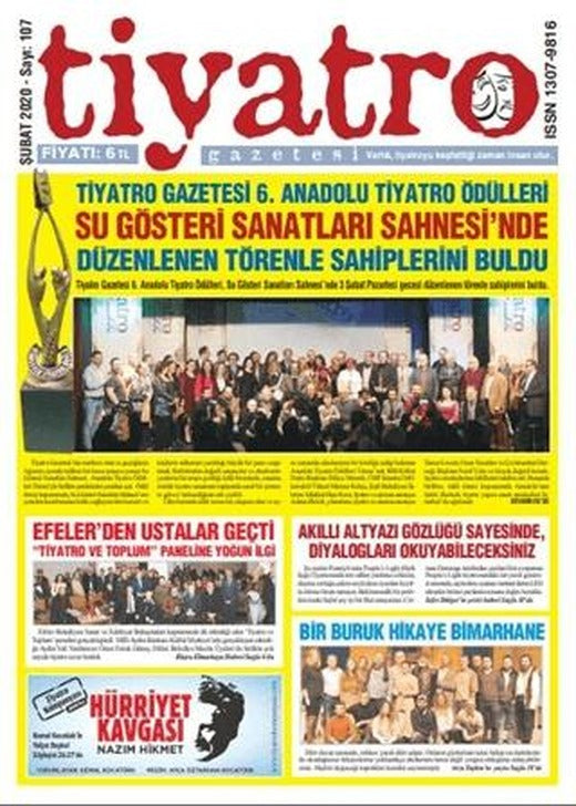 Tiyatro Gazetesi Sayı: 107 Şubat 2020 | Tiyatro Gazetesi (Ciltsiz)
