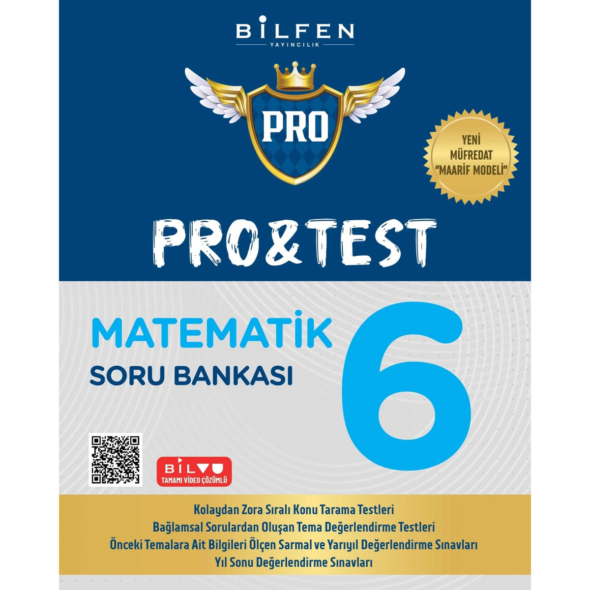 Bilfen Yayıncılık 6.Sınıf Pro&Test Matematik Soru Bankası Yeni kitap kapağı