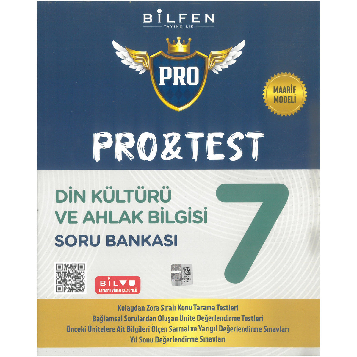 Bilfen Yayıncılık 7.Sınıf Pro&Test Din Kültürü Soru Bankası Maarif Model kitap kapağı
