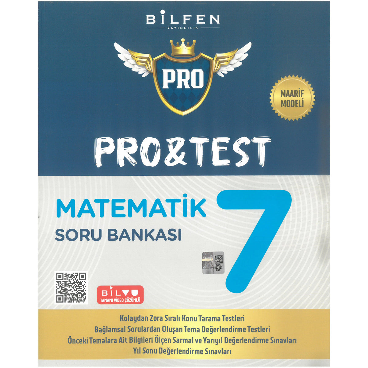 Bilfen Yayıncılık 7.Sınıf Pro&Test Matematik Soru Bankası Maarif Model kitap kapağı