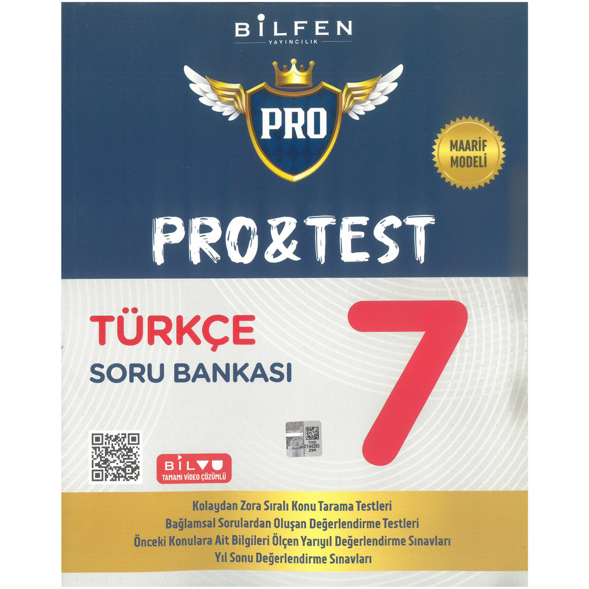 Bilfen Yayıncılık 7.Sınıf Pro&Test Türkçe Soru Bankası Maarif Model kitap kapağı