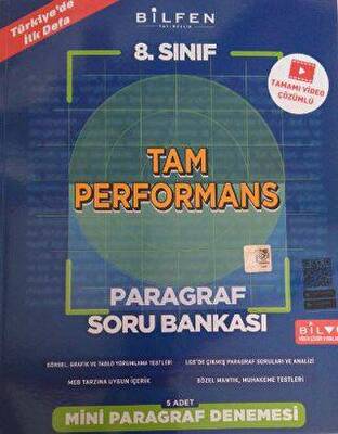 8. Sınıf Tam Performans Paragraf Soru Bankası - Kolektif kitap kapağı