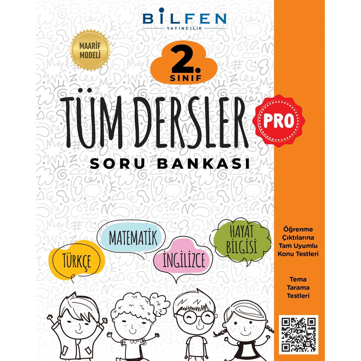 Bilfen Yayınları 2.Sınıf Pro Tüm Dersler Soru Bankası Maarif Modeli Yeni kitap kapağı