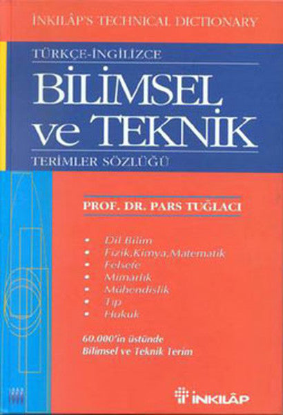 Bilimsel ve Teknik Terimler Sözlüğü Türkçe-İngilizce - Prof. Dr. Pars Tuğlacı kitap kapağı