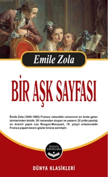 Bir Aşk Sayfası - Emile Zola kitap kapağı