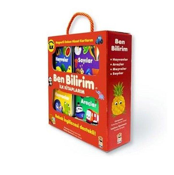 Ben Bilirim İngilizce Destekli İlk Kitaplarım Seti - 4 Kitap Takım - 6 Magnetli Dokun Hisset Kartlar | Sincap Kitap (İnce Kapak) - Resim 1
