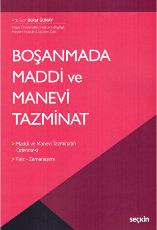 Boşanmada Maddi ve Manevi Tazminat - Buket Günay kitap kapağı