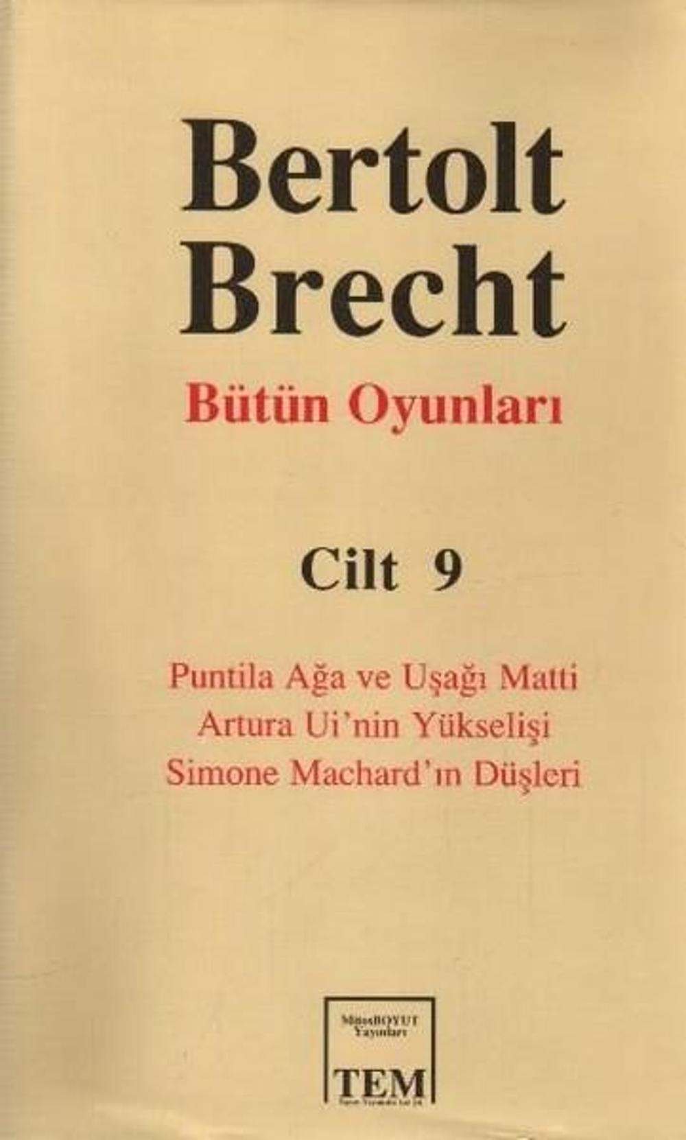 Bütün Oyunları-09 / Bertolt Brecht | Mitos Boyut Yayınları