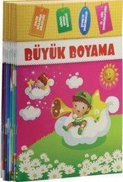Büyük Boyama Seti-Renkli ve Örnekli-8 Kitap Takım - Kolektif kitap kapağı